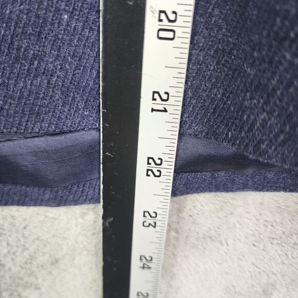 Womens Vintage Navy Blue Pendleton Wool Jacket Full Zip Up Long Sleeve Size 8 - Picture 10 of 11